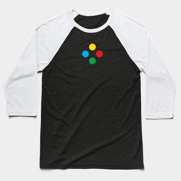 CONTROLLER BUTTON II Baseball T-Shirt by encip